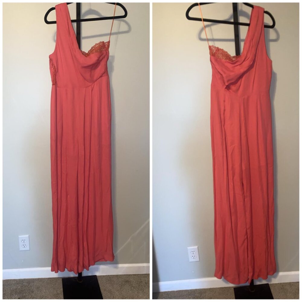Reiss Coral pink jumpsuit. - Picture 2 of 8